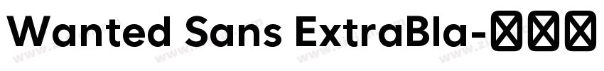 Wanted Sans ExtraBla字体转换